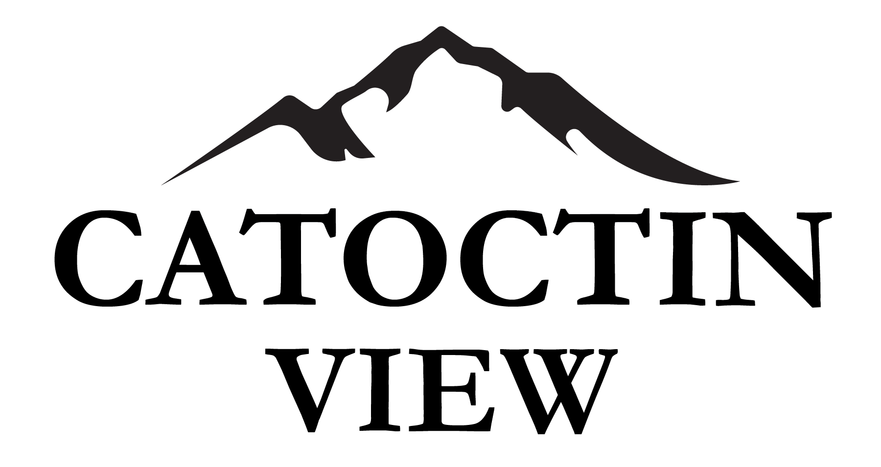 a picture of the catoctin view logo on a green background